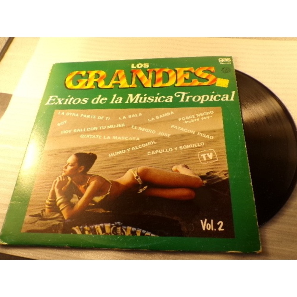 Los Grandes Exitos de la Musica Tropical Vol 2 Vinyl LP Gas 1982 Mexican Import